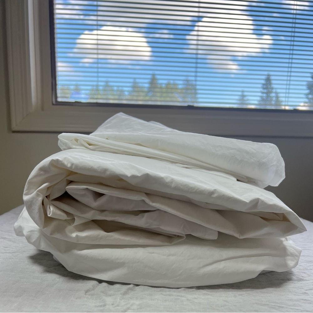 Brooklinen 100% Cotton Percale Sheet Set White California King